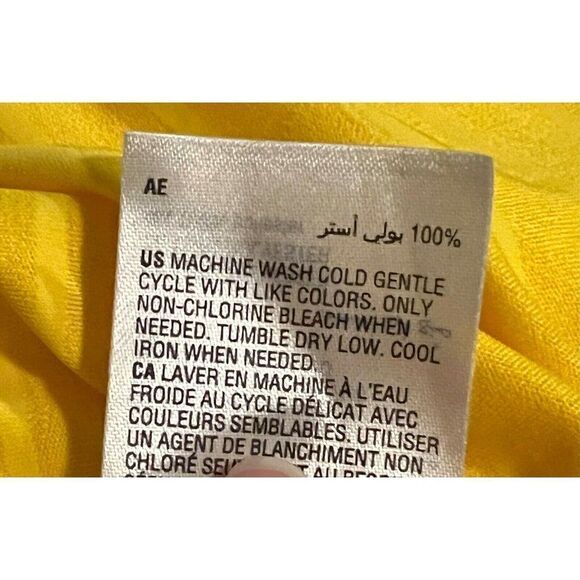 ID Ideology Bright Yellow Shadow Stripe T-Shirt Medium NWT - Picture 6 of 10